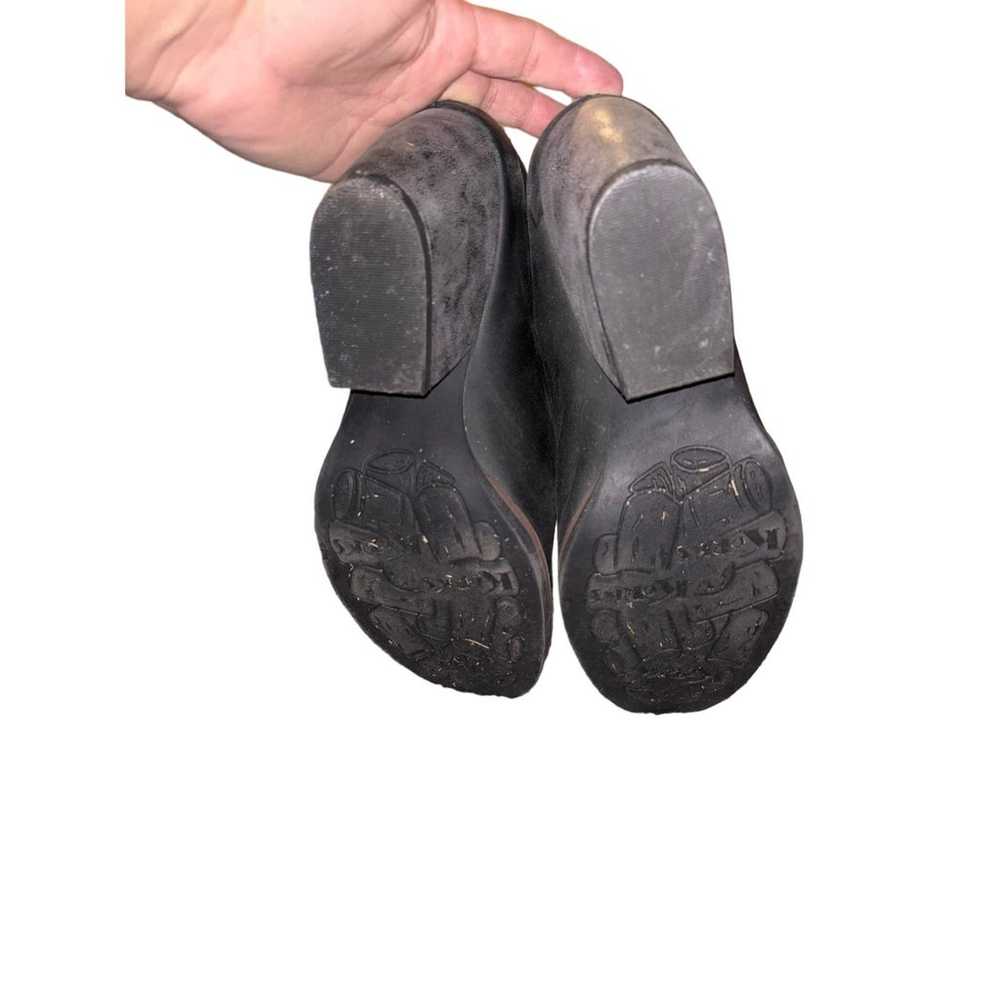 Korks Gemini booties - Black leather ankle boots … - image 5