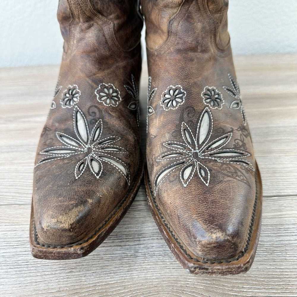 Shyanne Boots Womens Size 9 B Brown Daisy Mae Flo… - image 10