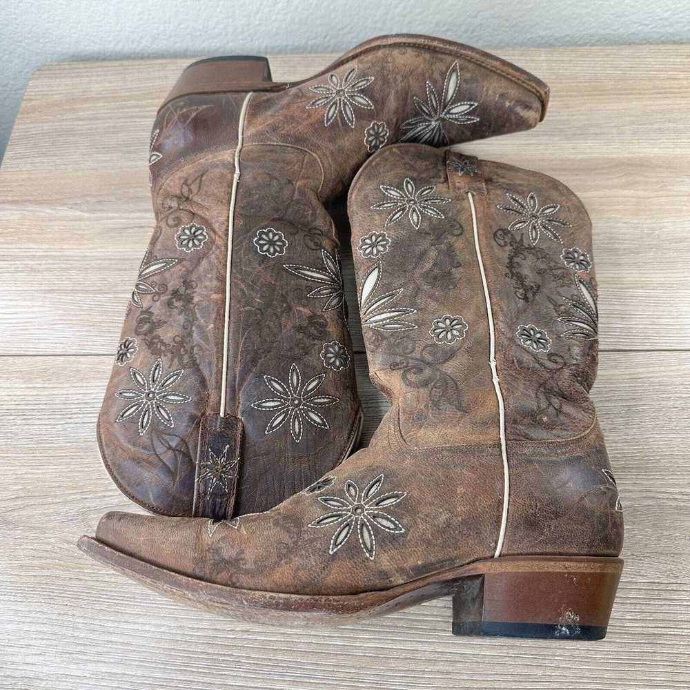 Shyanne Boots Womens Size 9 B Brown Daisy Mae Flo… - image 3
