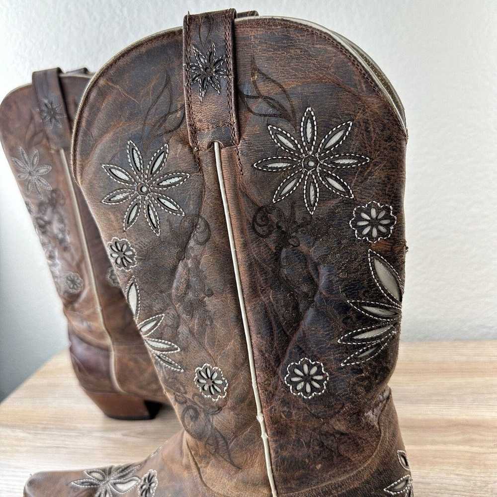 Shyanne Boots Womens Size 9 B Brown Daisy Mae Flo… - image 4