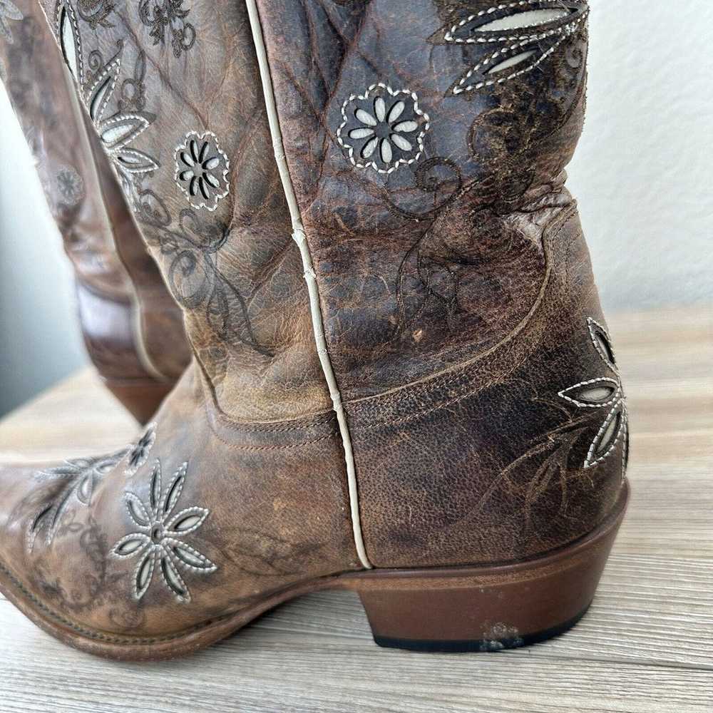 Shyanne Boots Womens Size 9 B Brown Daisy Mae Flo… - image 5