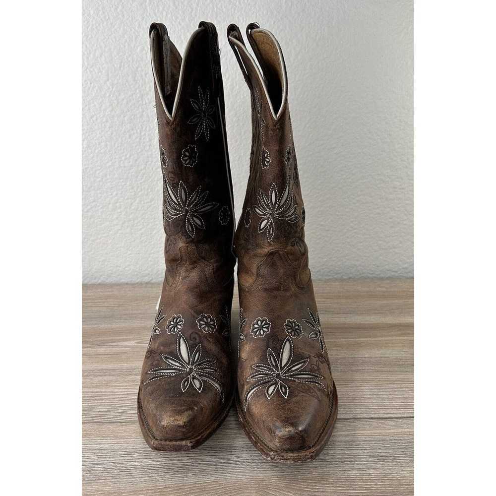 Shyanne Boots Womens Size 9 B Brown Daisy Mae Flo… - image 6