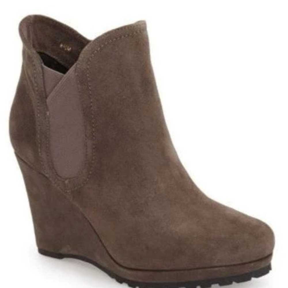 Light Brown Wedge Boots for Women - Platform Wedg… - image 1