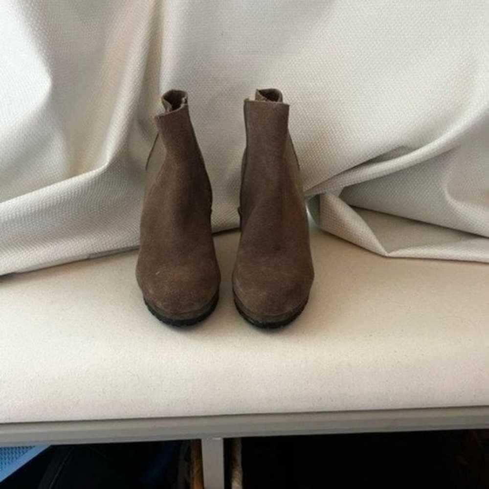 Light Brown Wedge Boots for Women - Platform Wedg… - image 4