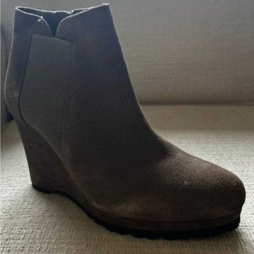 Light Brown Wedge Boots for Women - Platform Wedg… - image 5