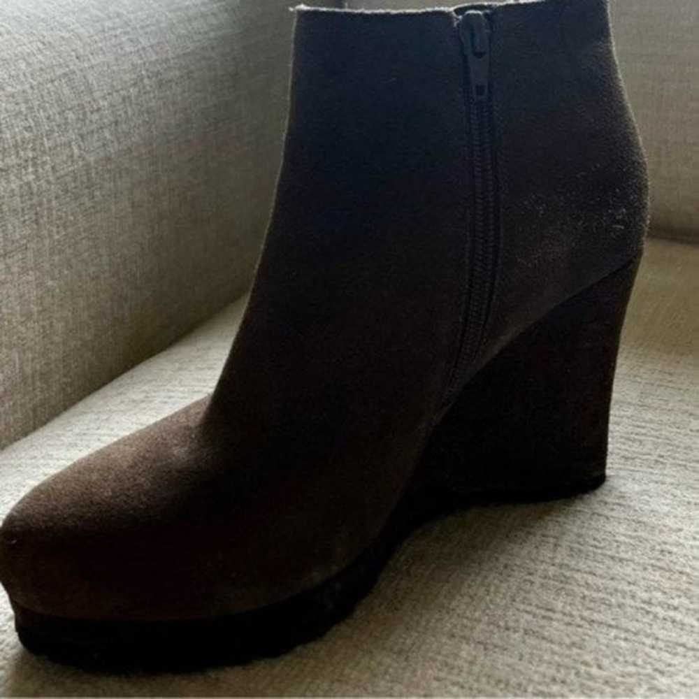 Light Brown Wedge Boots for Women - Platform Wedg… - image 8