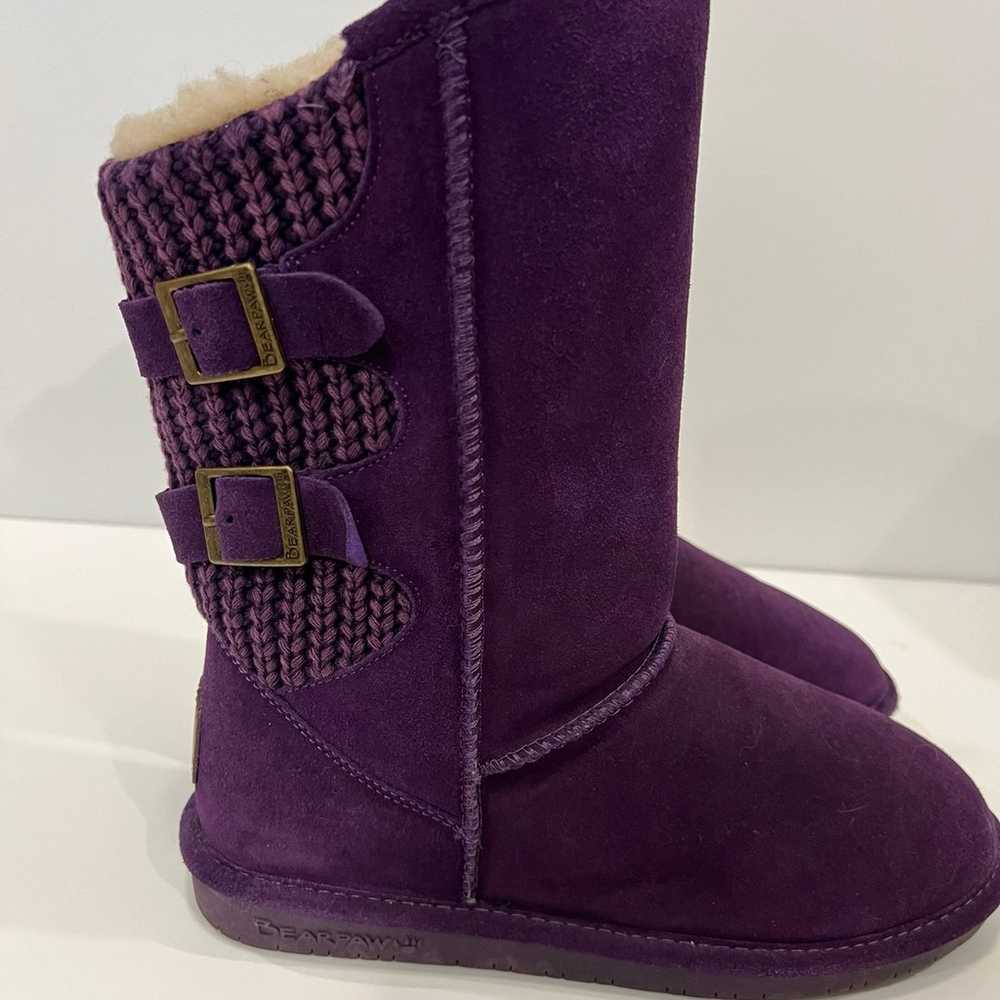 Like New Purple Bearpaw Boots - Size 9 (runs smal… - image 2