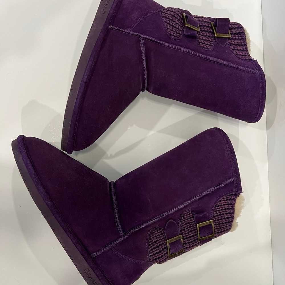 Like New Purple Bearpaw Boots - Size 9 (runs smal… - image 5