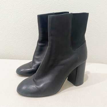 rag and bone black leather nib agnes chelsea boot… - image 1
