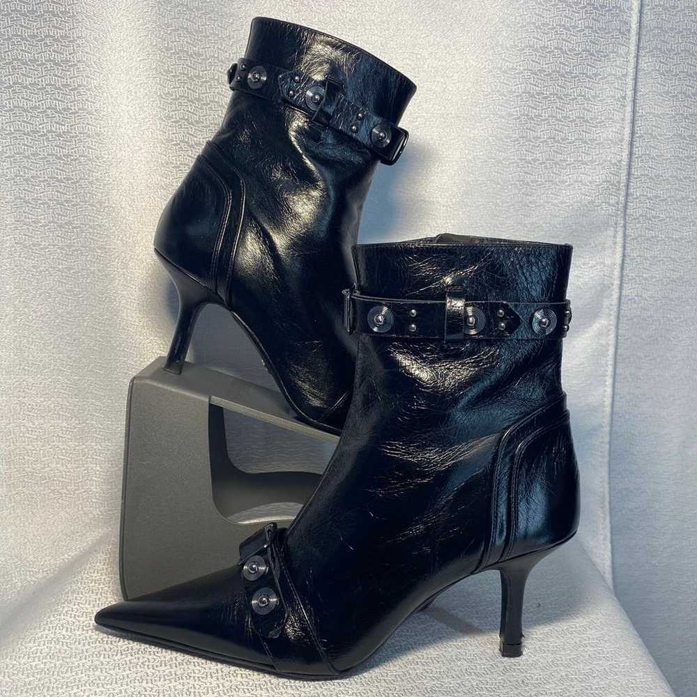 * Zara Black Pointed Toe Boots women sz 6 US 36 EU - image 1