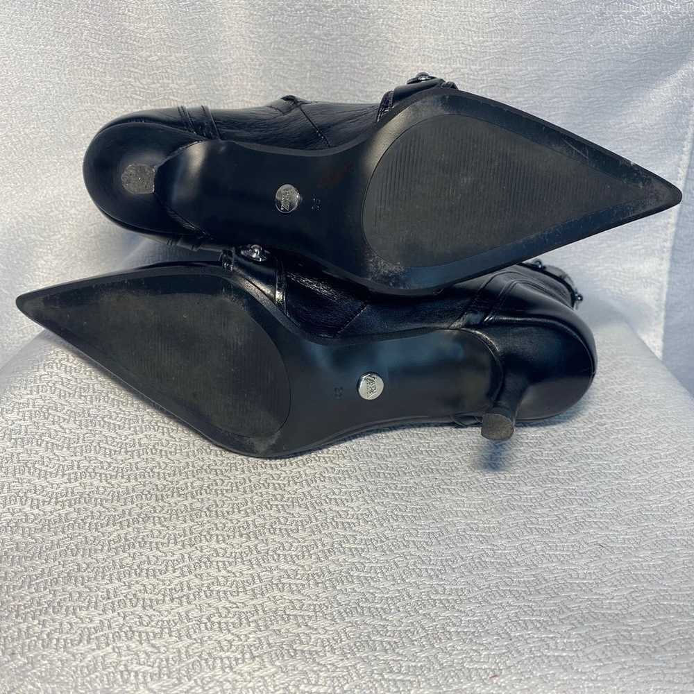 * Zara Black Pointed Toe Boots women sz 6 US 36 EU - image 5