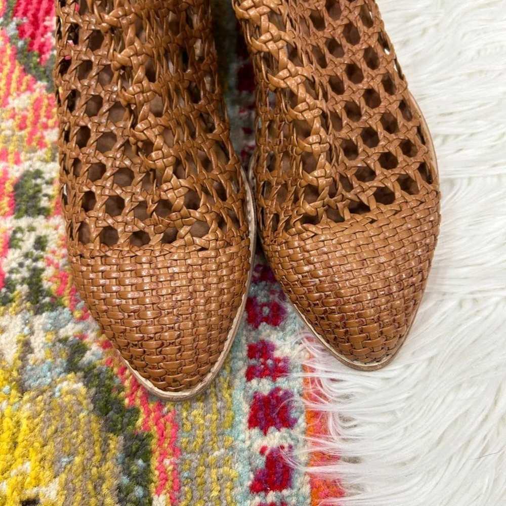 Anthropologie Jeffrey Campbell Brown Leather Bask… - image 2