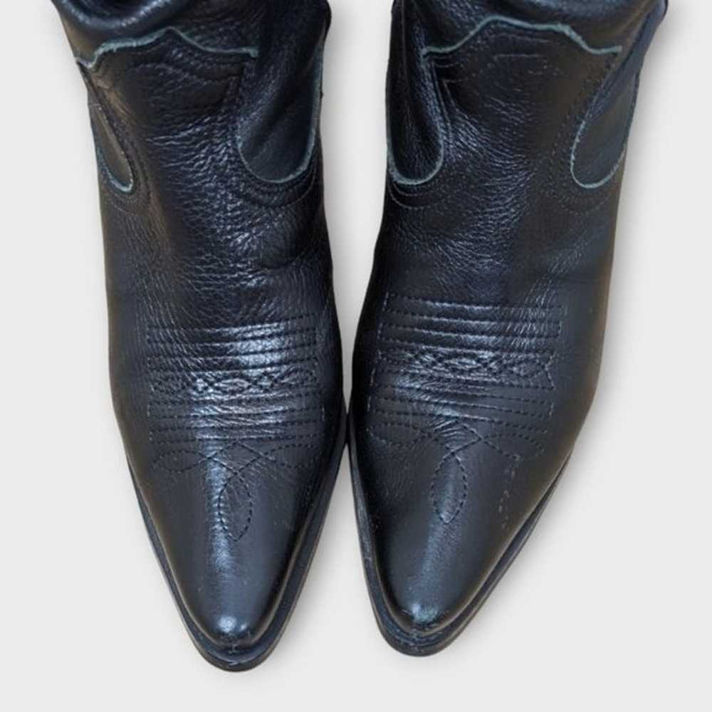 Matisse Black Leather Western Cowboy Boots Size 7… - image 7