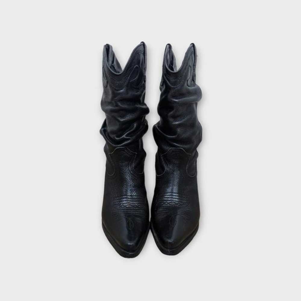 Matisse Black Leather Western Cowboy Boots Size 7… - image 8