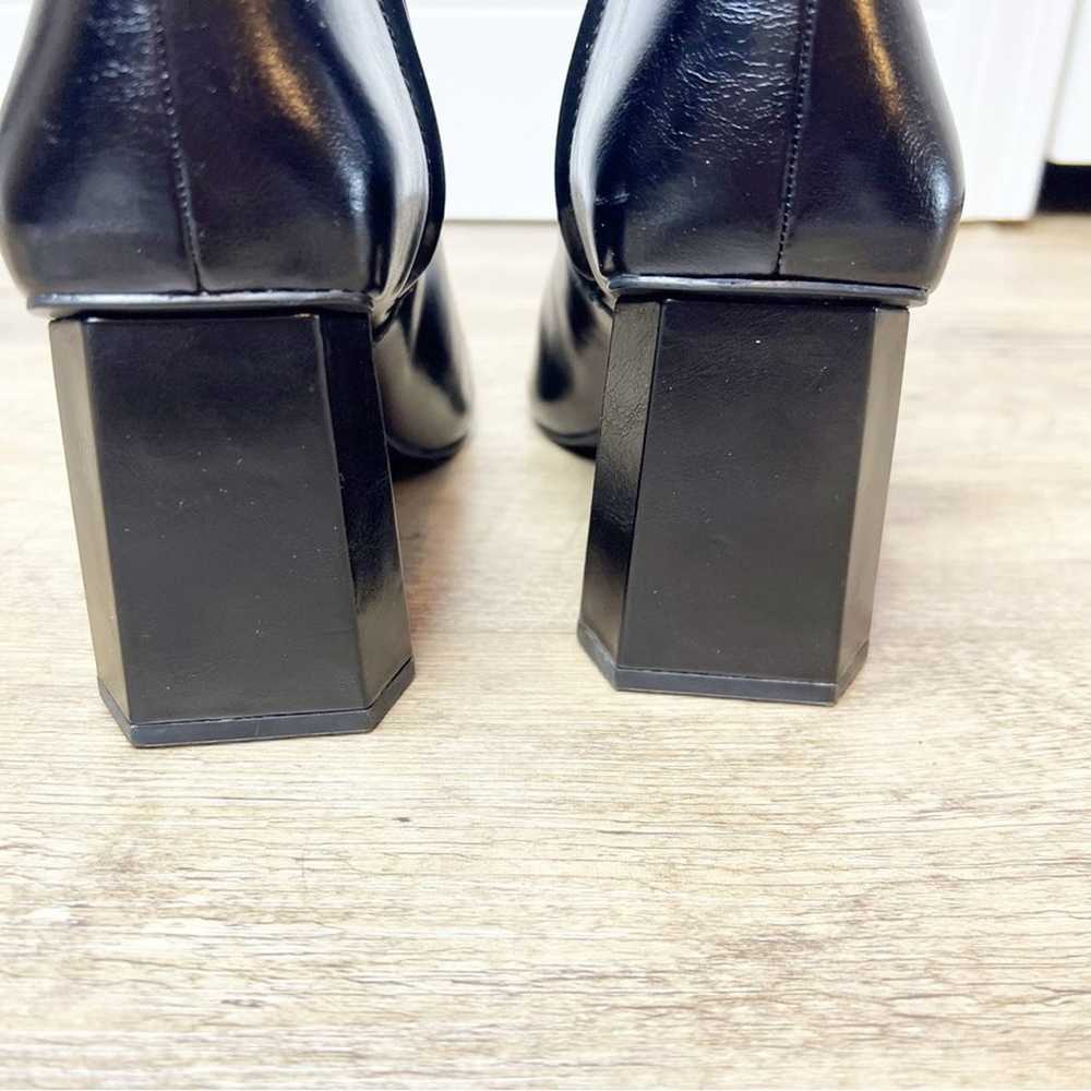 NEW ZARA Geometric Heel Ankle Boots 7.5 Black - image 6