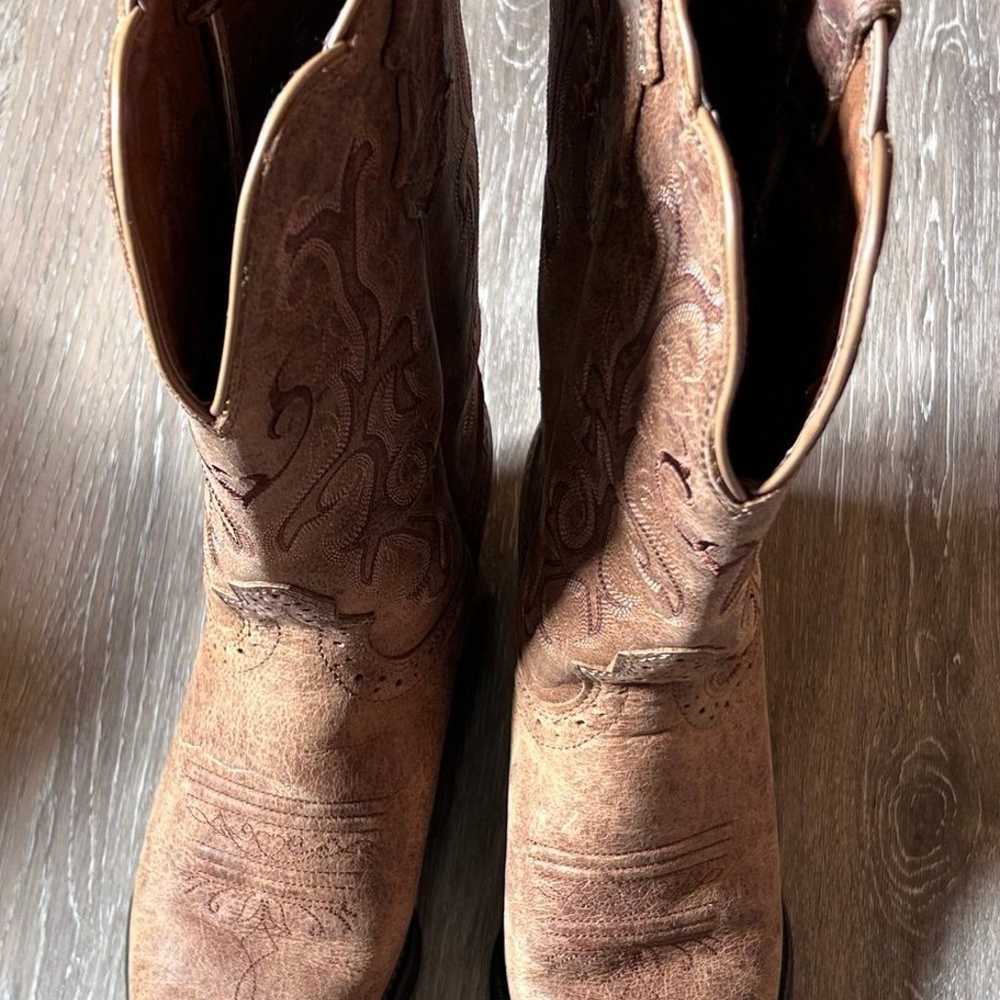 Justin Ladies Mckayla 12" Tan Stampede Western Bo… - image 2