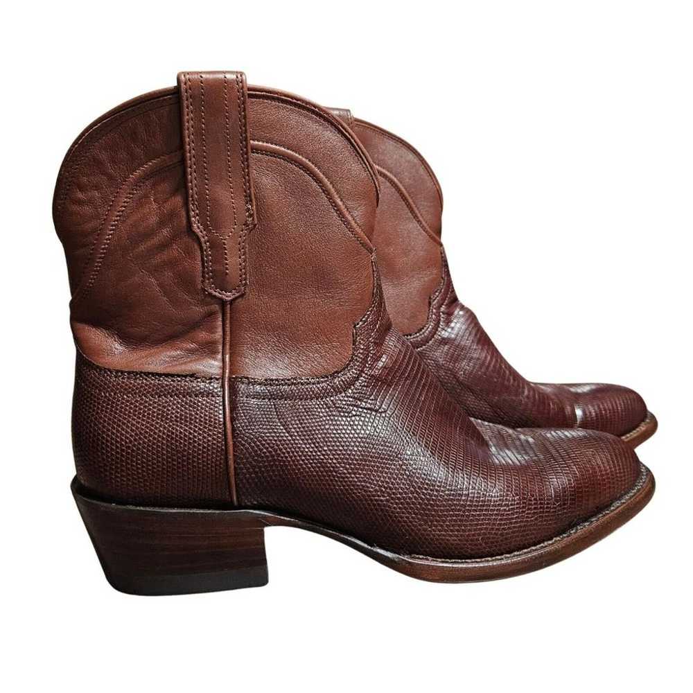 Tecovas The Casey Bourbon Lizard Leather Western … - image 2