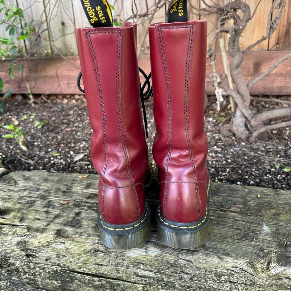Dr Martens 1940 Steel Toe Cherry Red Combat Boots… - image 4