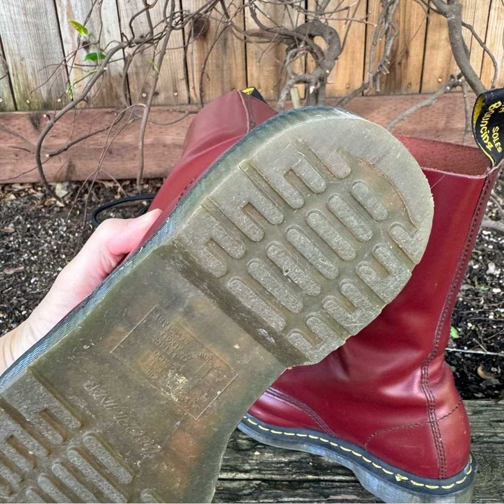 Dr Martens 1940 Steel Toe Cherry Red Combat Boots… - image 8