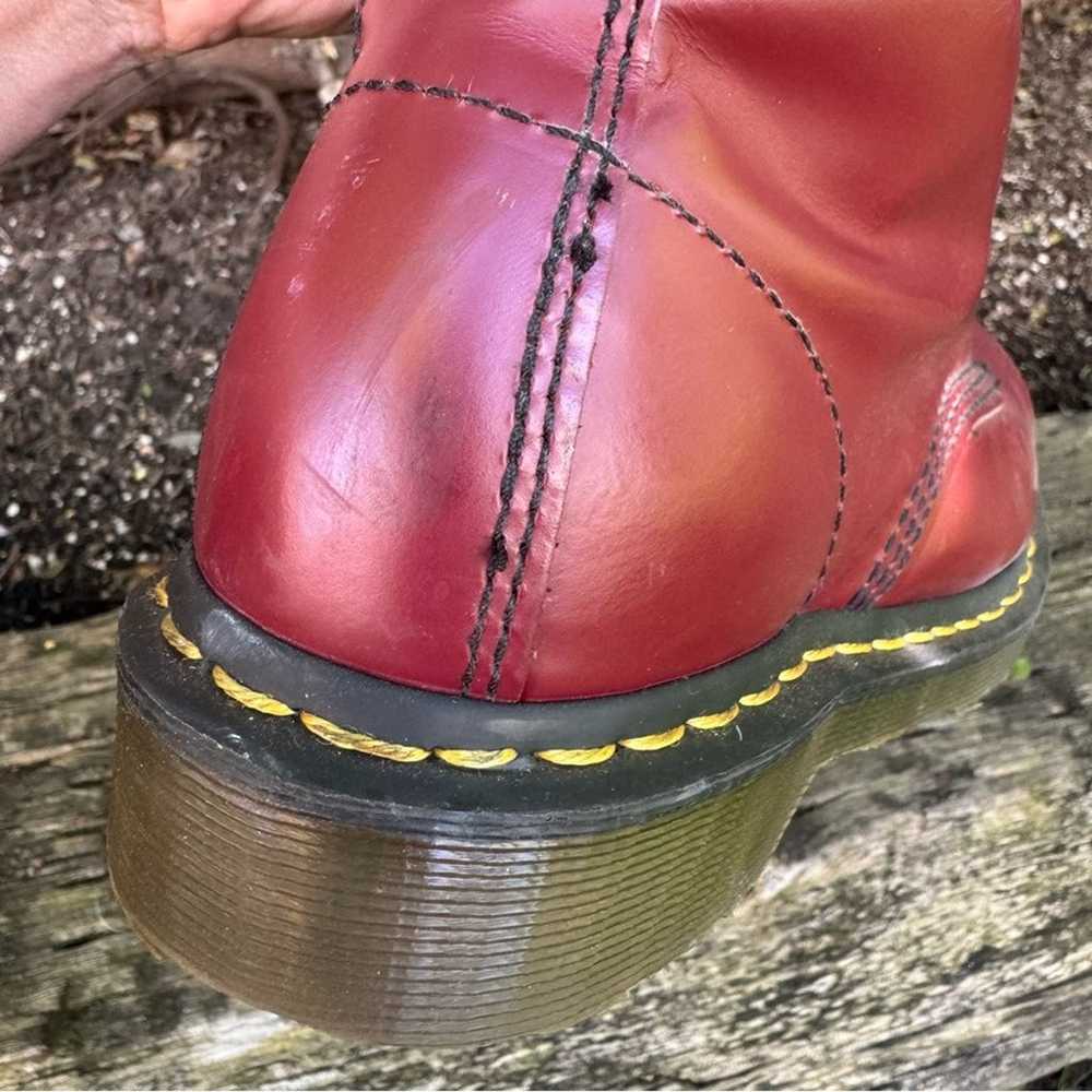 Dr Martens 1940 Steel Toe Cherry Red Combat Boots… - image 9