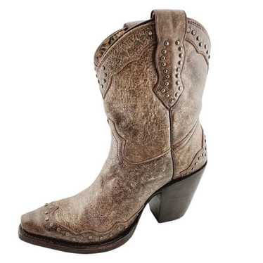 Lucchese Charlie 1 Horse Mid Calf Boots Size 6.5 … - image 1