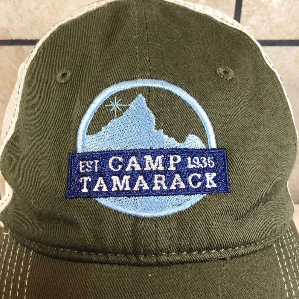 Vintage Camp Tamarack Hat Mens One Size Army Gree… - image 2