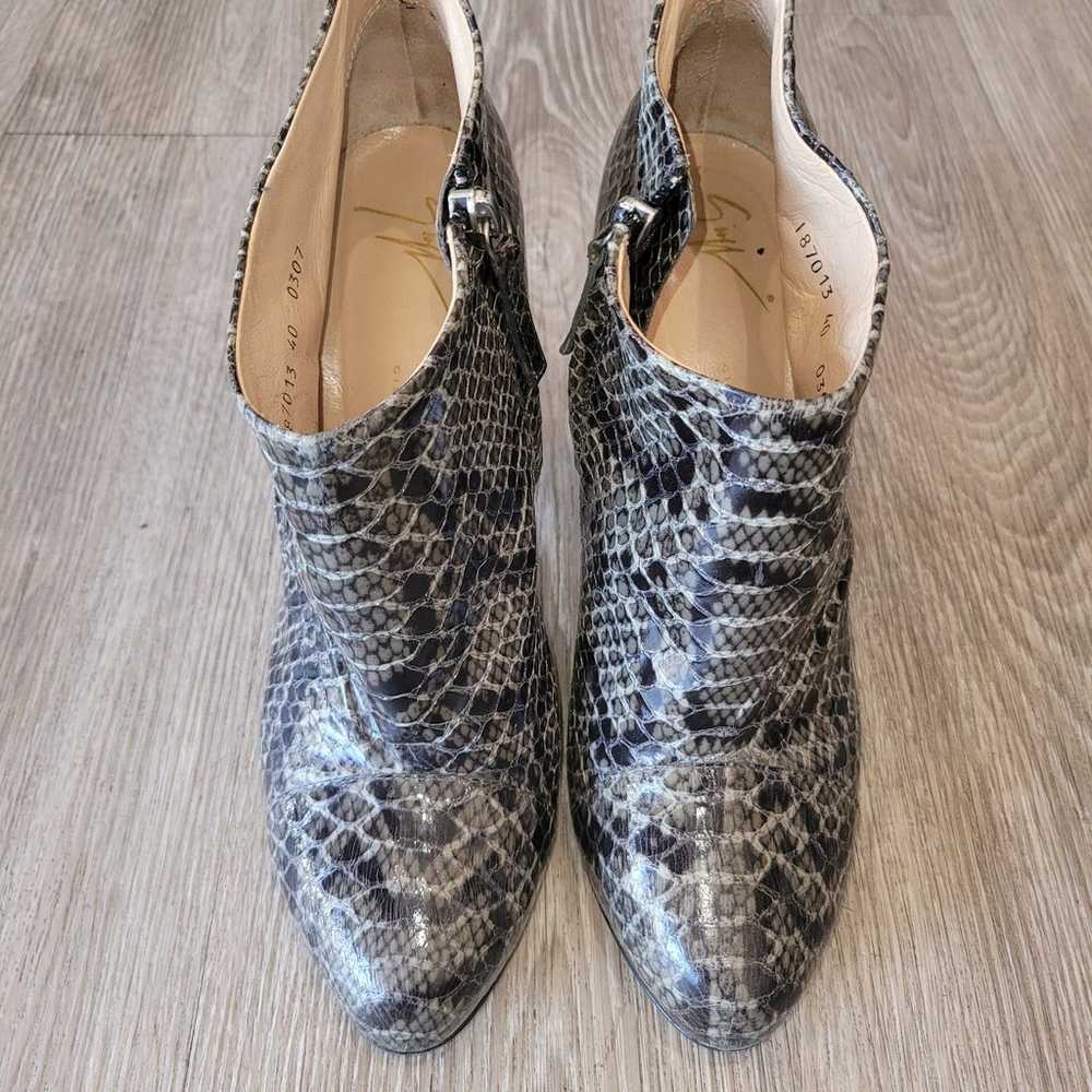 Giuseppe Zanotti Snakeskin & leather booties shoes - image 2