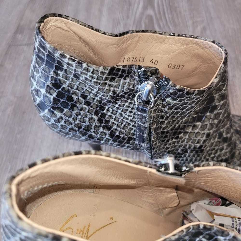Giuseppe Zanotti Snakeskin & leather booties shoes - image 7