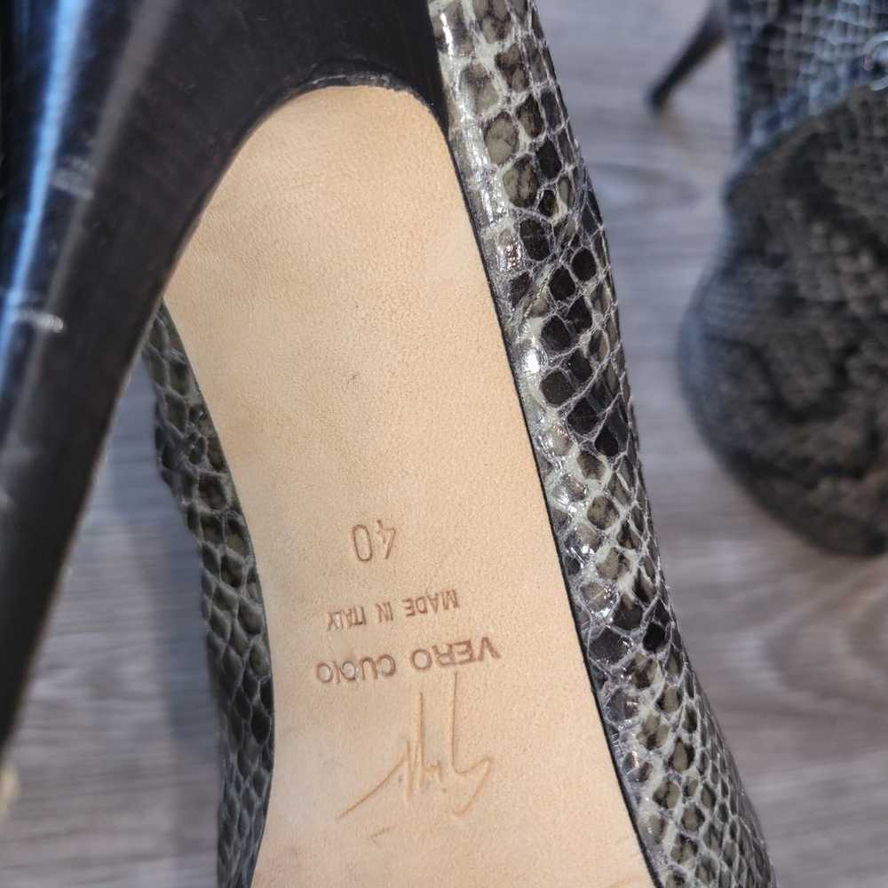 Giuseppe Zanotti Snakeskin & leather booties shoes - image 9