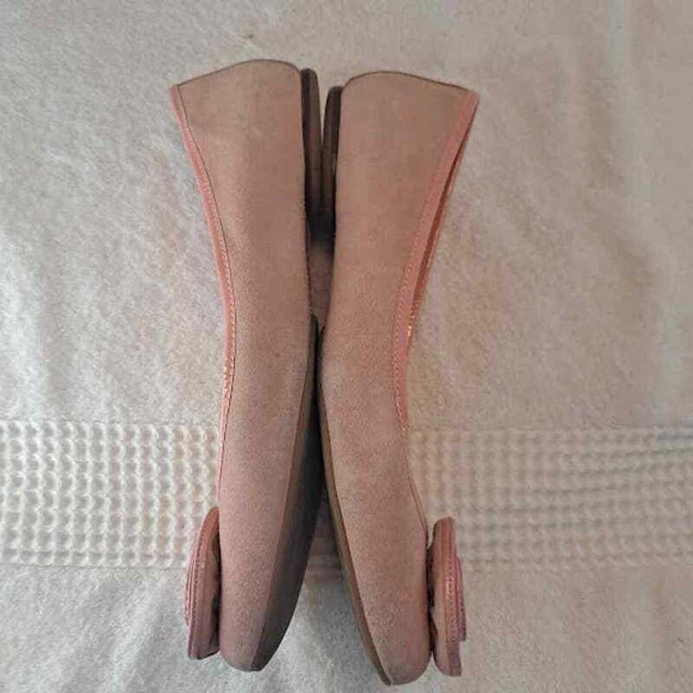 Talbots Ballet Flats 8.5B Pink Suede Leather Pate… - image 5