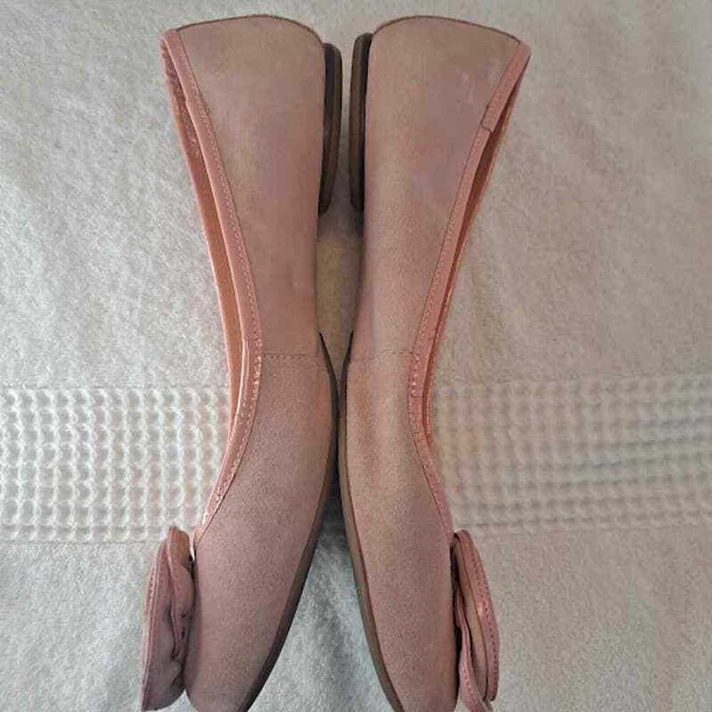 Talbots Ballet Flats 8.5B Pink Suede Leather Pate… - image 6
