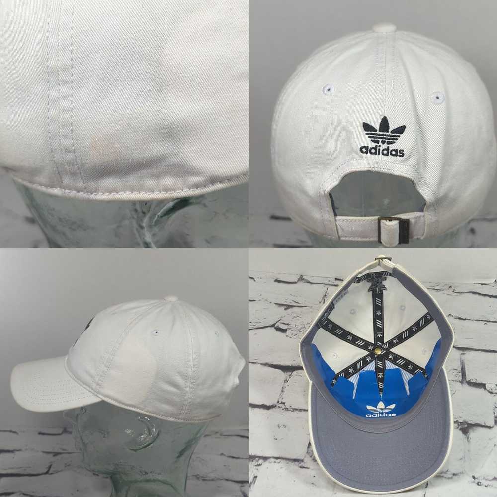 Adidas Adidas White Hat Adjustable Ball Cap Flaw - image 4