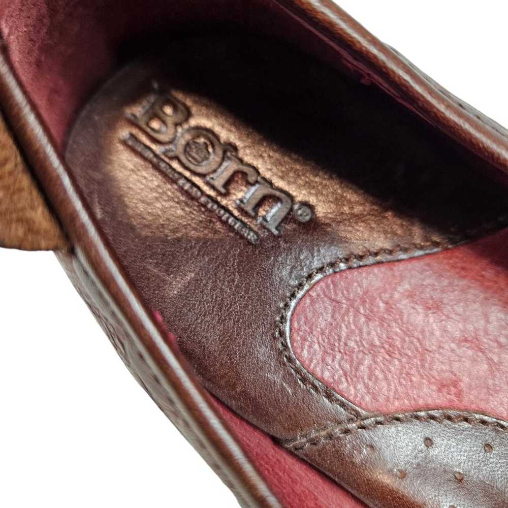 Born Scotti Metallic Bronze Leather Slip On Balle… - image 8