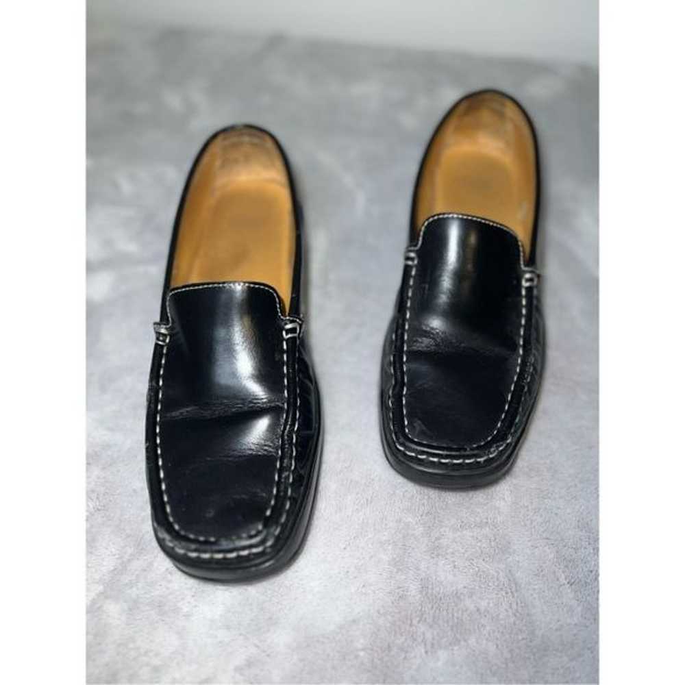 Coach Loafer Black Leather Oxford Slip On Women’s… - image 3