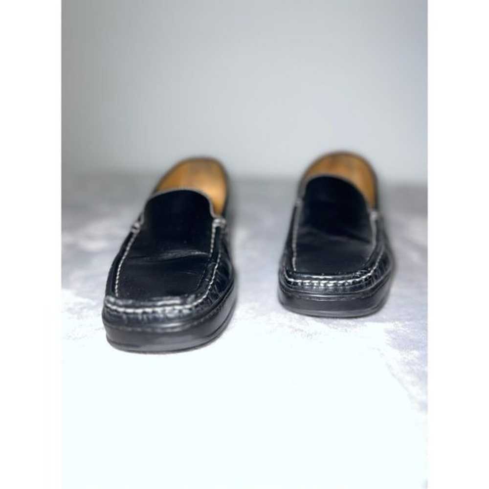 Coach Loafer Black Leather Oxford Slip On Women’s… - image 4