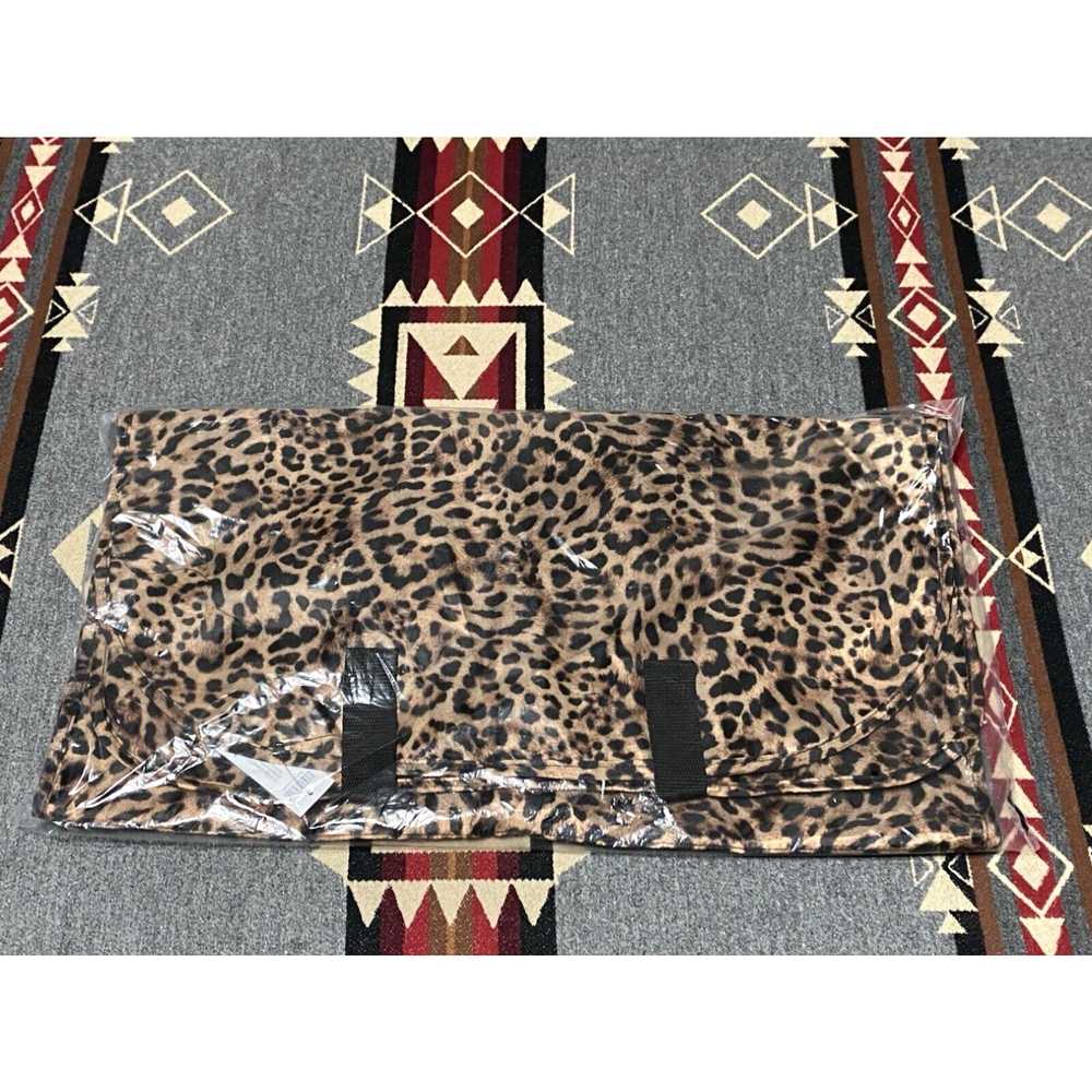 Vintage CHICOS Leopard Animal Print Garment Bag N… - image 1