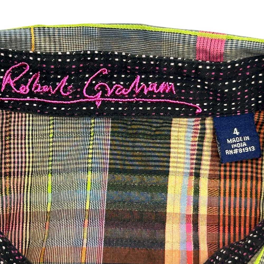 Robert Graham Robert Graham Plaid Womens Button F… - image 6