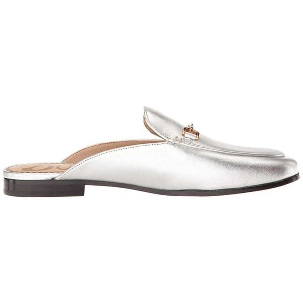 Sam Edelman leather flat mule soft silver size 7 … - image 5