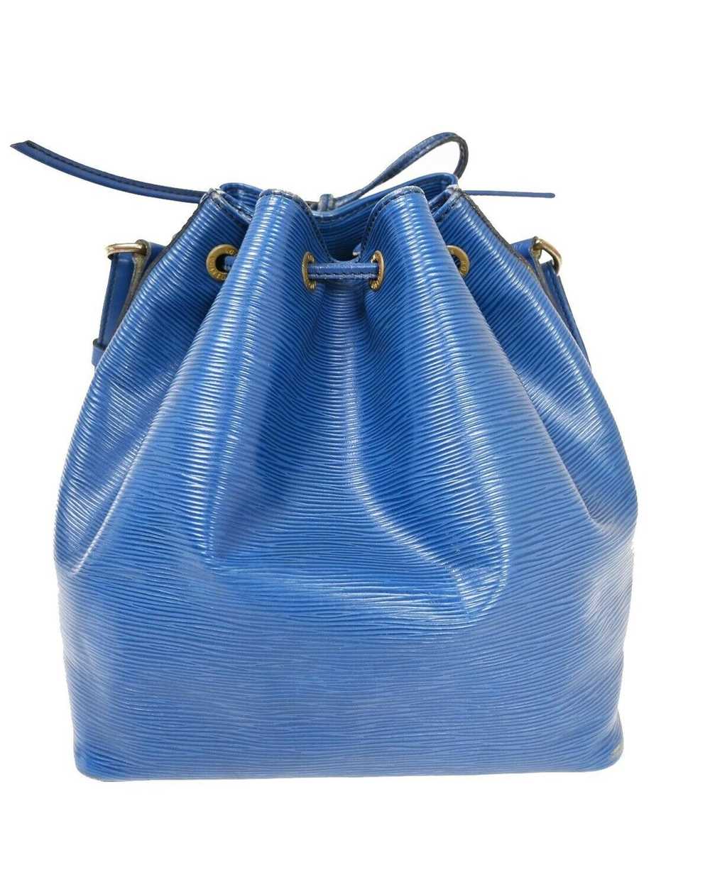 Louis Vuitton Blue Epi Leather Shoulder Bag with … - image 3