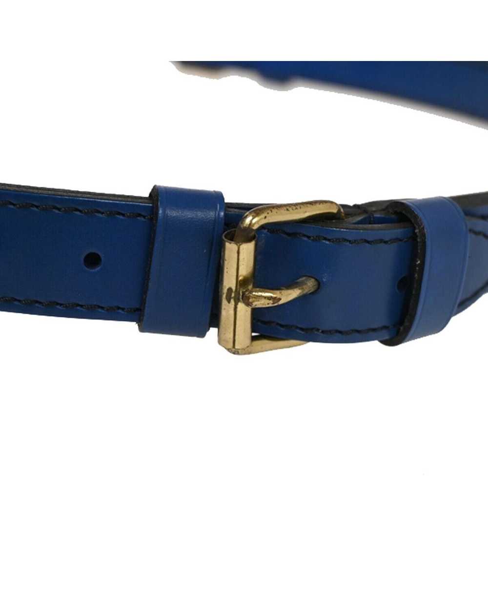 Louis Vuitton Blue Epi Leather Shoulder Bag with … - image 7