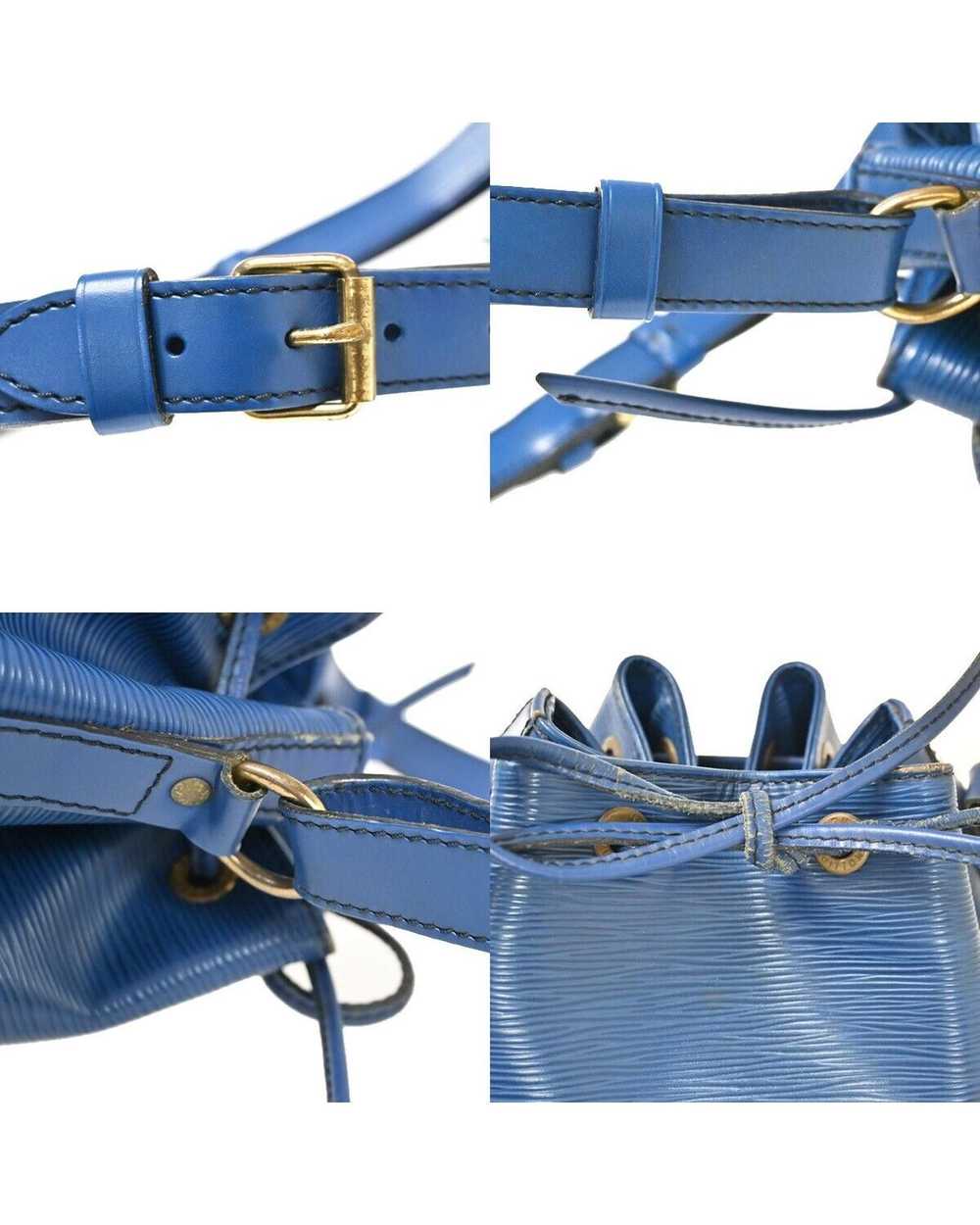 Louis Vuitton Blue Epi Leather Shoulder Bag with … - image 8