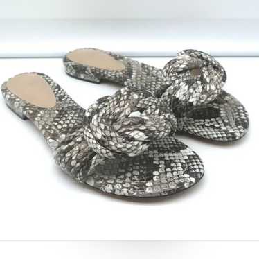 Alexandre Birman Vicky Knotted Flat Slide Sandals… - image 1