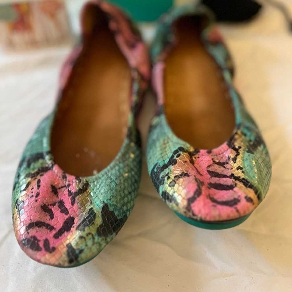 Tieks Electric Snake Flats Sz 11 with Box, Flower… - image 4