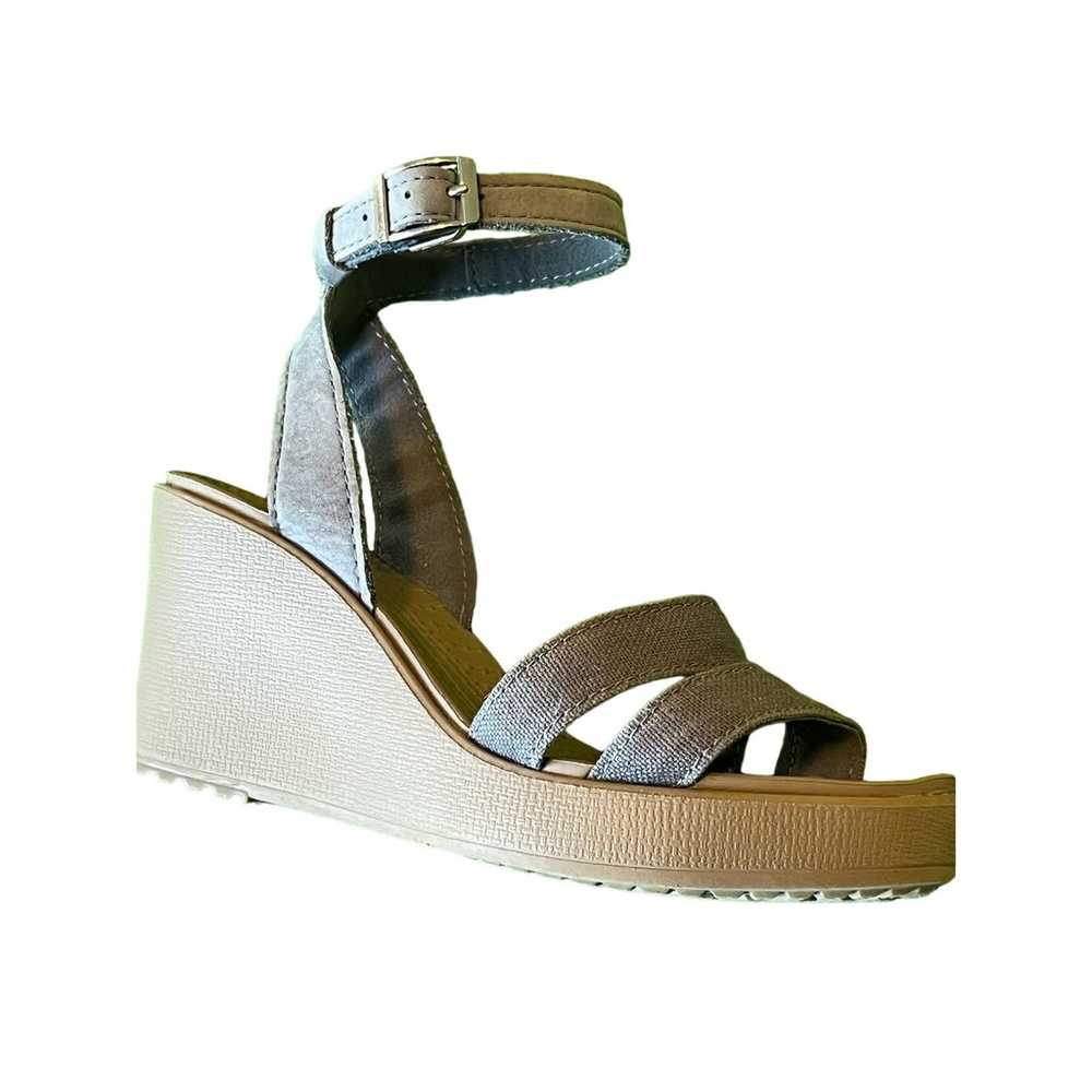 Crocs ankle strap wedge size 6 - image 3
