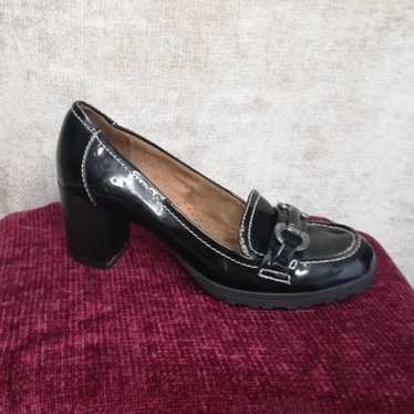 Naturalizer Kiki Black Faux Patent Leather Heel P… - image 1