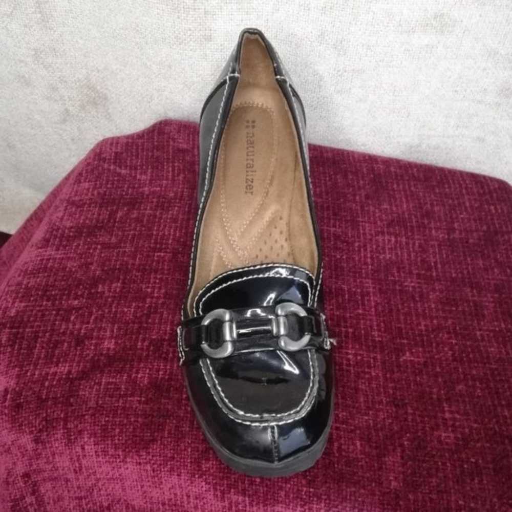 Naturalizer Kiki Black Faux Patent Leather Heel P… - image 3