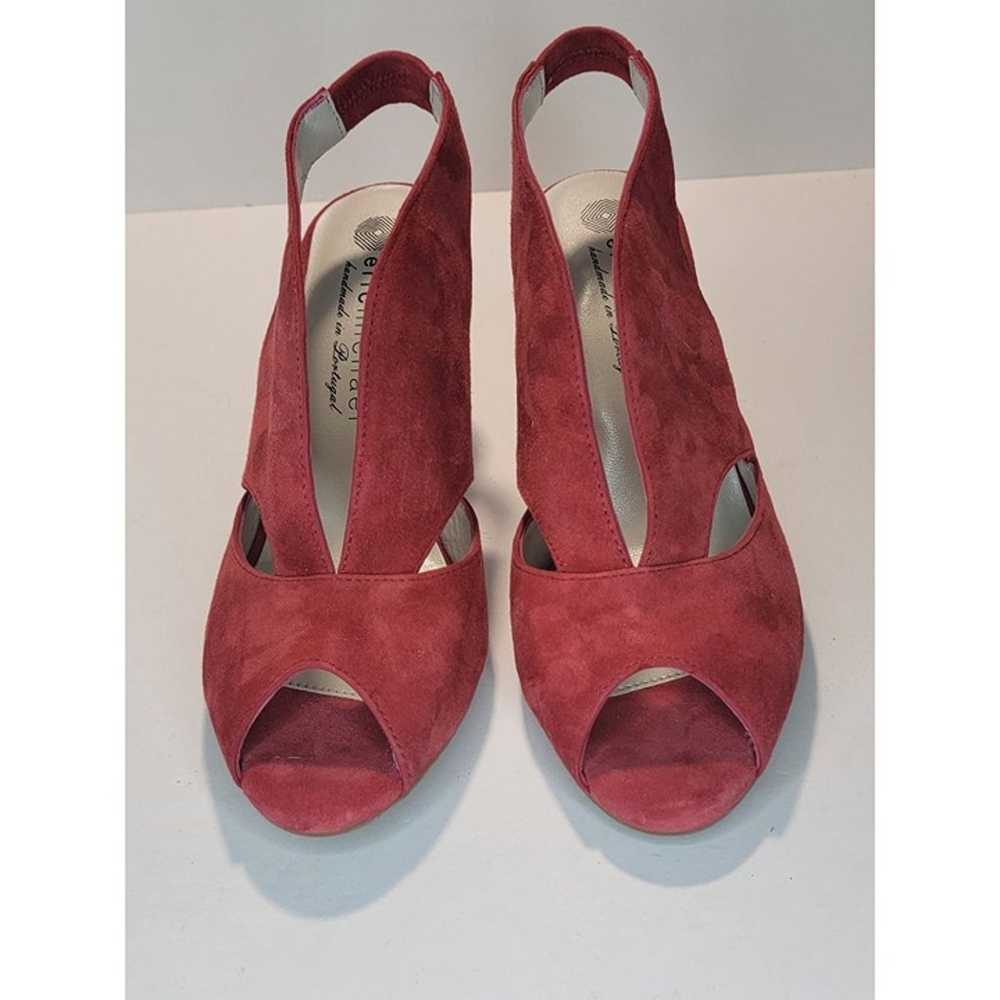 Eric Michael Heels Red Women 38 Leather Upper Ope… - image 3
