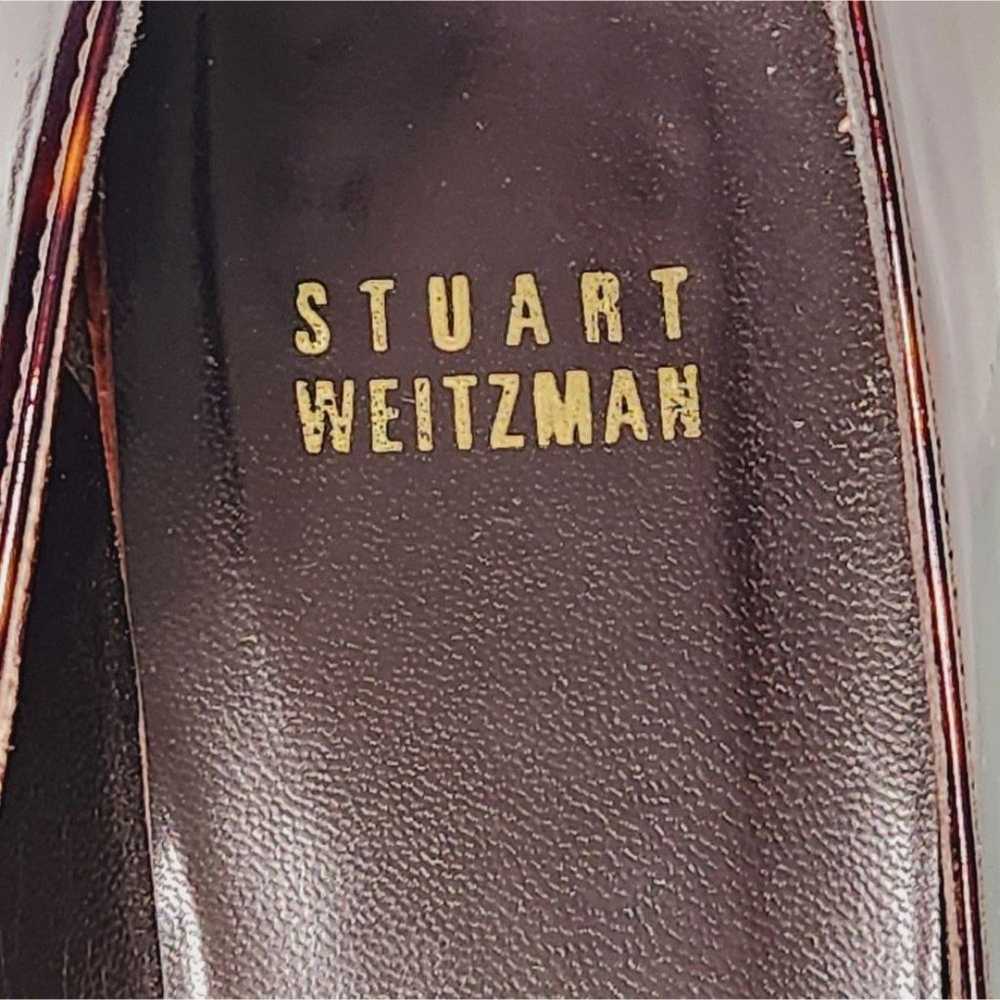 Stuart Weitzman peep toe 3.5" heels Size 6.5 Tort… - image 6
