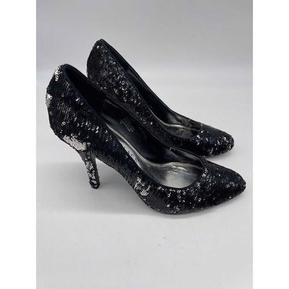 White House Black Market Sequin Heels Size 6 - image 4