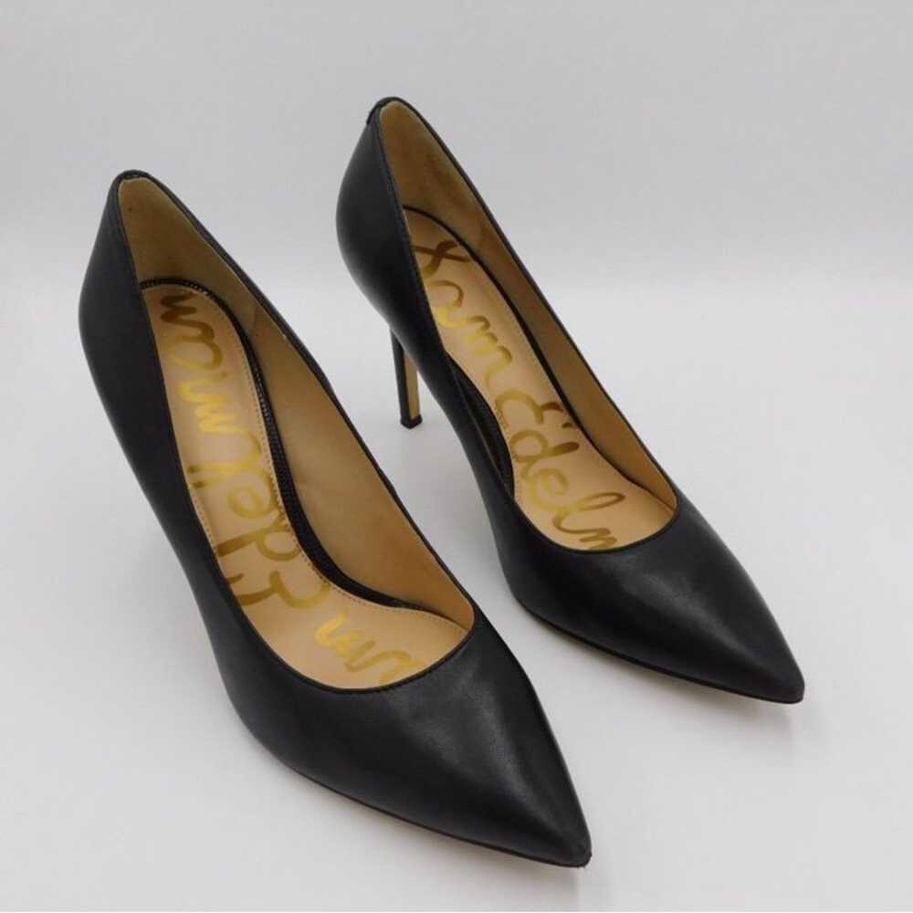 Sam Edelman Black Leather Hazel Pumps |4” Heels |… - image 1